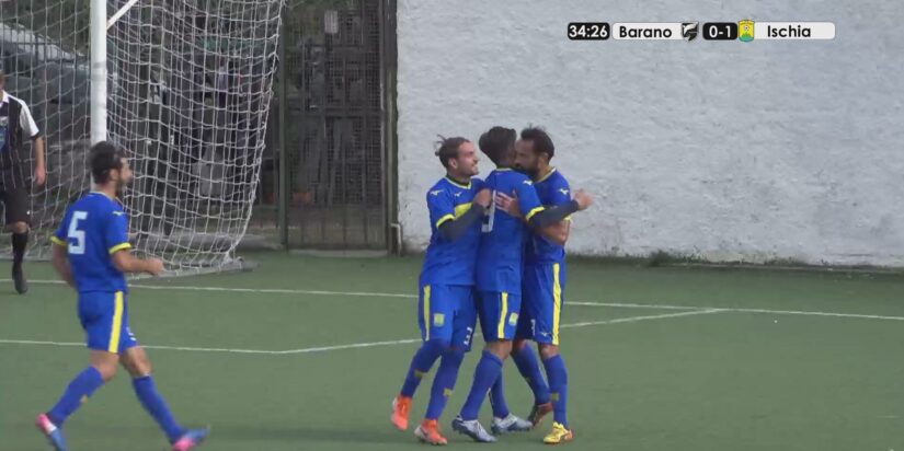 Due nuovi casi Covid a Ischia, ma il derby si gioca e il Barano perde in casa: 0-2 con poche discussioni